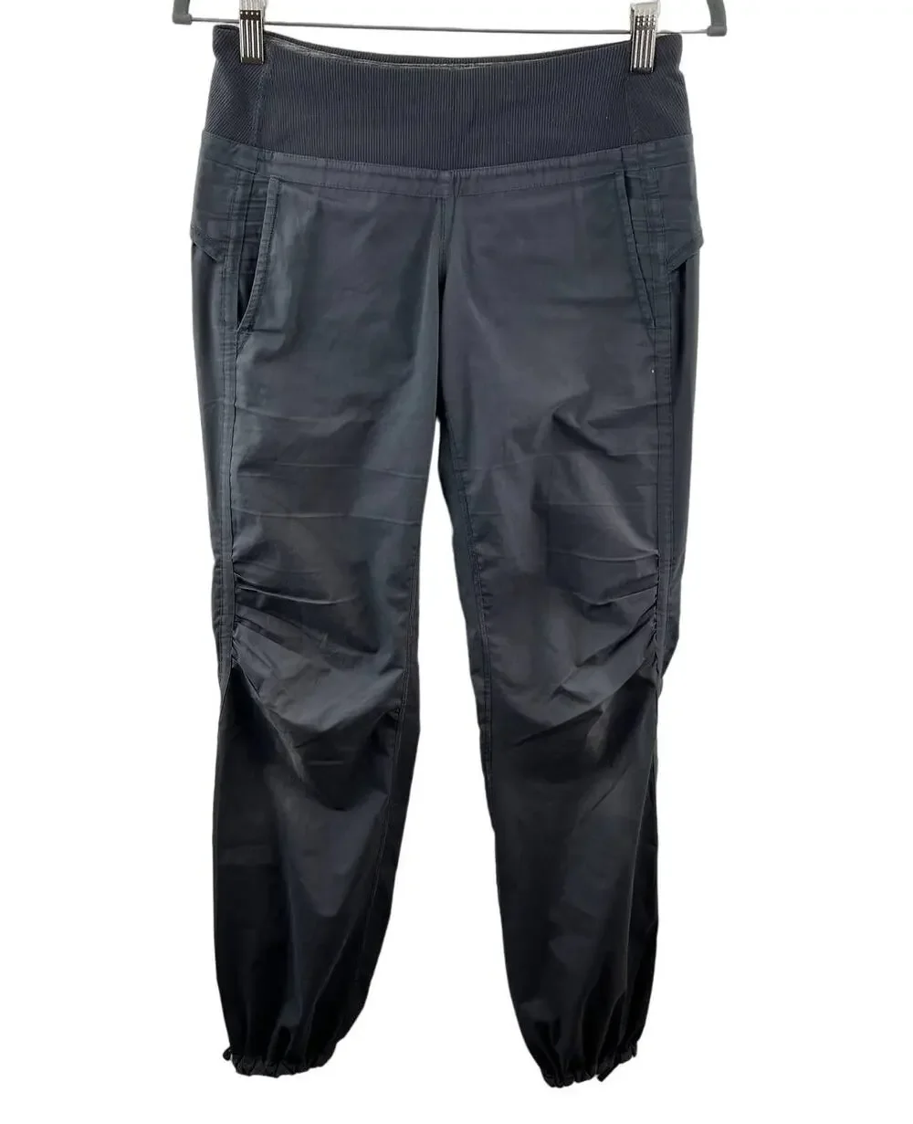 LULULEMON Womens Gray Elastic Waist Mid-Rise Activewear Pull-On Joggers Pants